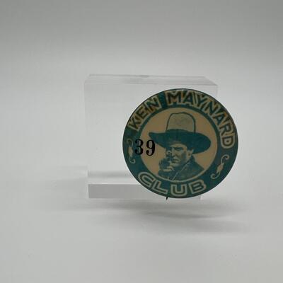 1939 Antique Ken Maynard Club Button Pin