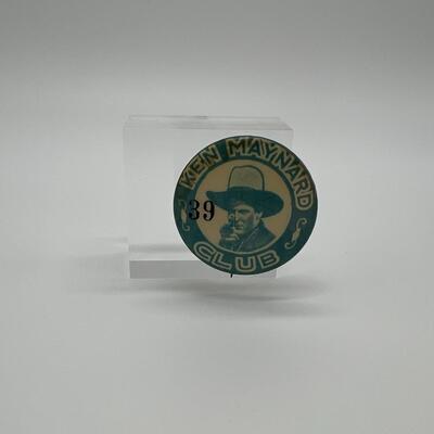 1939 Antique Ken Maynard Club Button Pin