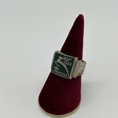 1933 Antique Boy Scout World Jamboree Ring
