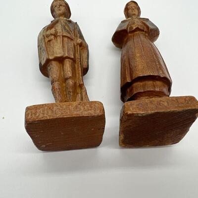 1941 Antique Pair of Great America Figurines of Man and Woman