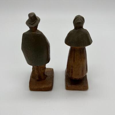 1941 Antique Pair of Great America Figurines of Man and Woman