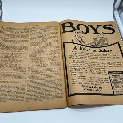 1909 Nick Carter New Weekly Magazine and 1920s or 1930s Nick Carter Club Badge B40