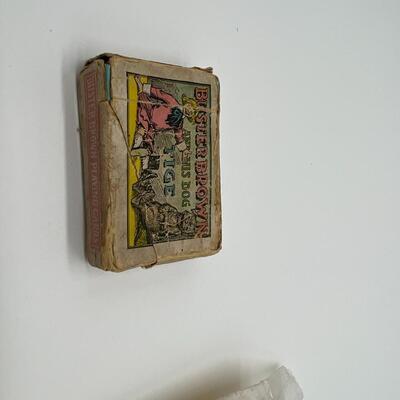 Antique Lot of 1906 Buster Brown Playing Cards and Vintage Lunar Command Phones