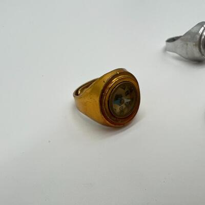 Lot of 13 Vintage Souvenir and Toy Prize Rings