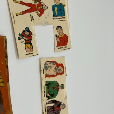 Antique 1940s Captain Marvel Collectibles Ephemera and Pins