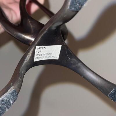 Pair of Candlestick Holders with Red Candlesticks (LR-SW)