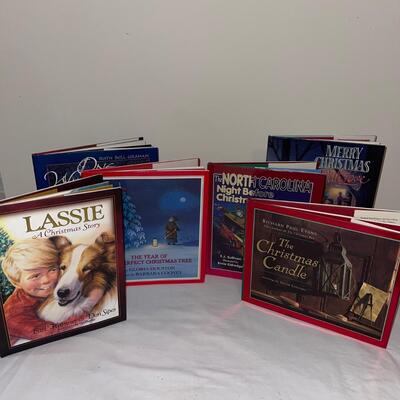Childrenâ€™s Christmas Books and Dennis Basso Teddy Bear (LR-SW)