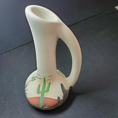 Pottery pitcher