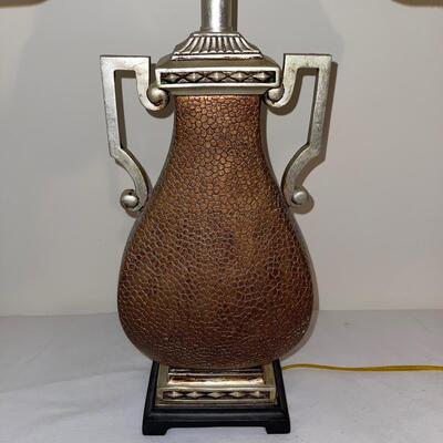 Textured Lamp with Unique Beige Lampshade (LR-SW)