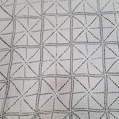 Lovely handcrafted  Ivory Bed Cover