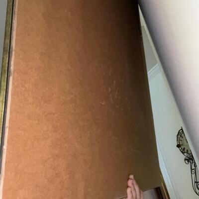 Large Framed Artwork of Red Flowers (LR-SW)