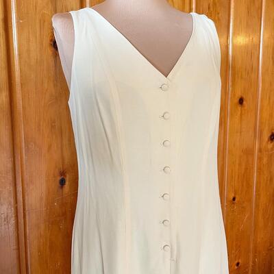 PALE YELLOW SUMMER MAXI DRESS - SIZE 12