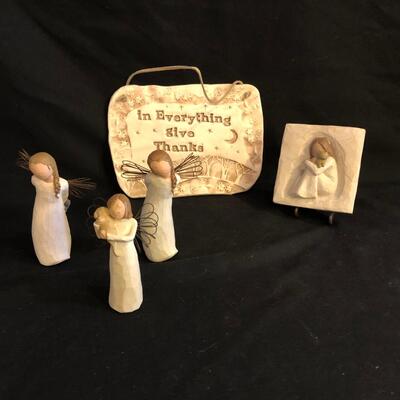 Willow Tree Angels and Hand Crafted in N.C Prayer Plaque (GB-SW)