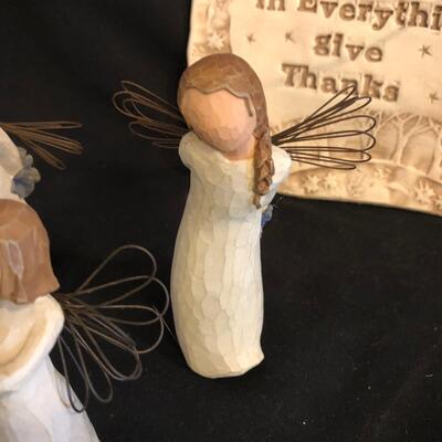 Willow Tree Angels and Hand Crafted in N.C Prayer Plaque (GB-SW)