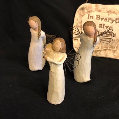 Willow Tree Angels and Hand Crafted in N.C Prayer Plaque (GB-SW)