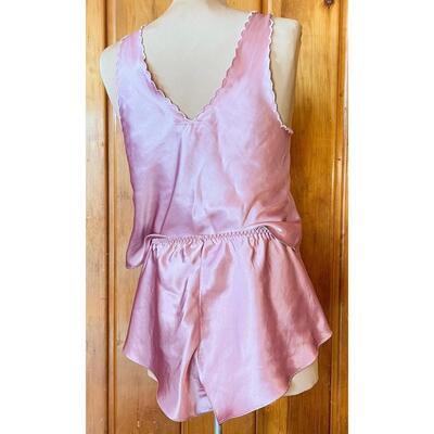 PINK SATIN CAMI SLEEP SET