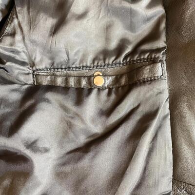 WILSONâ€™S BLACK LEATHER INSULATED MOTORCYCLE JACKET - SIZE LARGE