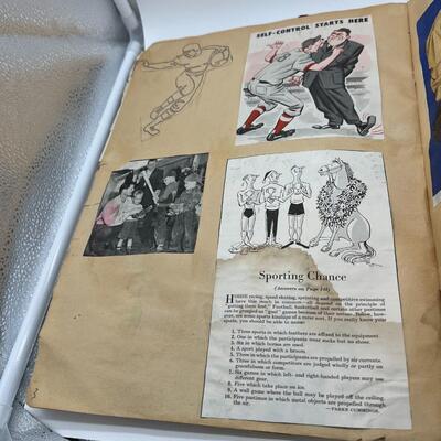 Rare 1940s Superman Scrapbook with Vintage News and Photo Clippings Ephemera