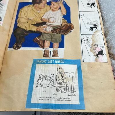 Rare 1940s Superman Scrapbook with Vintage News and Photo Clippings Ephemera