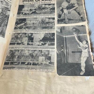 Rare 1940s Superman Scrapbook with Vintage News and Photo Clippings Ephemera
