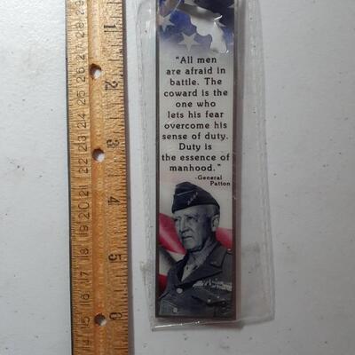 George Patton 6in metal bookmarker