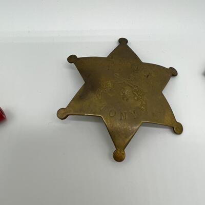 Lot of 21 Tom Mix Rings Badges Pins and Pendants from 1940s and 1950s