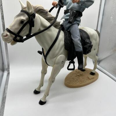Vintage Lone Ranger and Tonto Action Figure with Horse Figurines that Bend