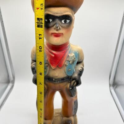 Antique Circa 1948 Chalkware Lone Ranger Cowboy Kid Statue Figurine Prize from Playland in Seattle