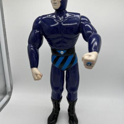 Vintage The Phantom Action Figure and Cut Out Paper Portrait