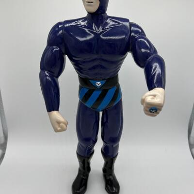 Vintage The Phantom Action Figure and Cut Out Paper Portrait