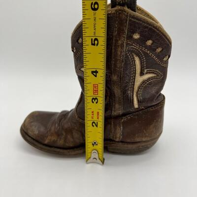 Rare Antique Tom Mix Childrens Leather Cowboy Boots