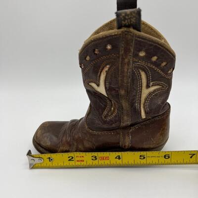 Rare Antique Tom Mix Childrens Leather Cowboy Boots