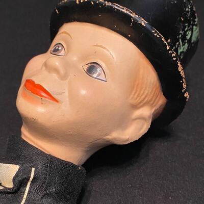 Antique Edgar Bergen's Genuine Charlie McCarthy Inc Made in USA by Ideal Hand Puppet