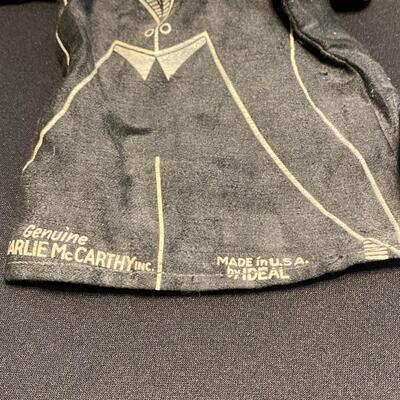 Antique Edgar Bergen's Genuine Charlie McCarthy Inc Made in USA by Ideal Hand Puppet