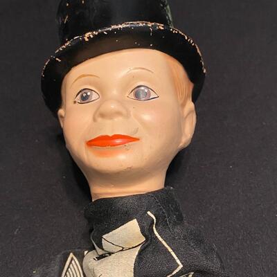 Antique Edgar Bergen's Genuine Charlie McCarthy Inc Made in USA by Ideal Hand Puppet