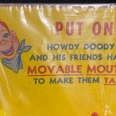 Lot of 3 Howdy Doody Plastic Toys Puppet Show and Puzzle Game and Howdy Pardner Brandin Iron Kit