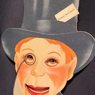 Charlie McCarthy 21 Inch Cut Out Cardboard Display Puppet with Moving Mouth