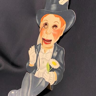 Charlie McCarthy 21 Inch Cut Out Cardboard Display Puppet with Moving Mouth