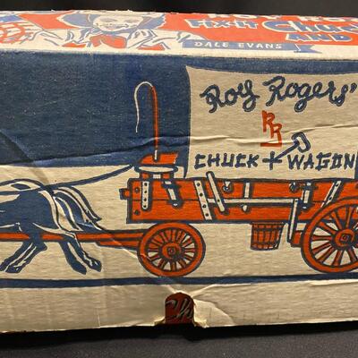 Antique Roy Rogers Fix-It Chuck Wagon and Jeep by Ideal in Original Box