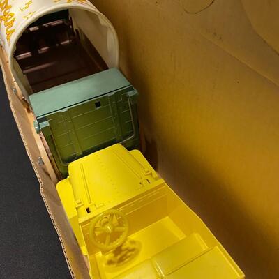 Antique Roy Rogers Fix-It Chuck Wagon and Jeep by Ideal in Original Box