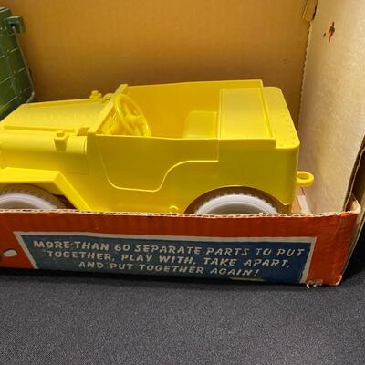 Antique Roy Rogers Fix-It Chuck Wagon and Jeep by Ideal in Original Box