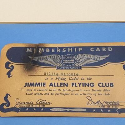 Large Lot of Antique Jimmie Allen Ephemera Collectibles Wings Pins Knife and Photos