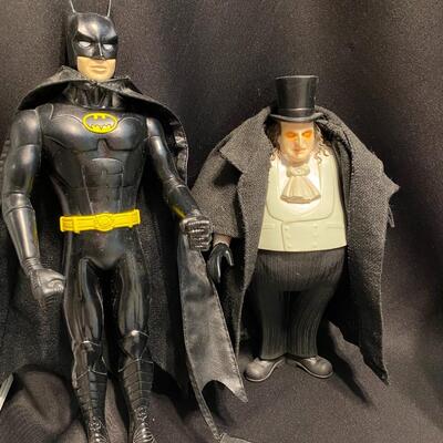 Large Lot of Vintage Batman and Robin and Penguin Buttons Watch Cup Collectibles and Toys