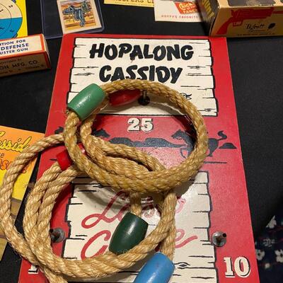 Large Lot of Vintage Hopalong Cassidy Books Toys Gun Clock Collectibles and Ephemera