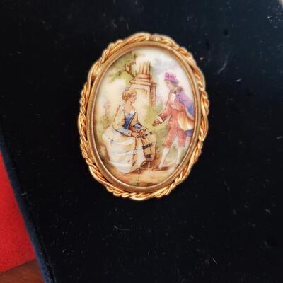 Limoges Brooch
