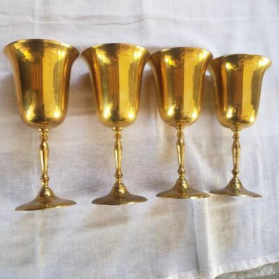 Brass goblets 8