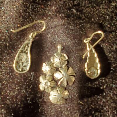 Sterling Earrings and Pendant