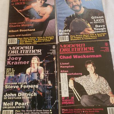 Modern drummer magazine lot of 4 1988