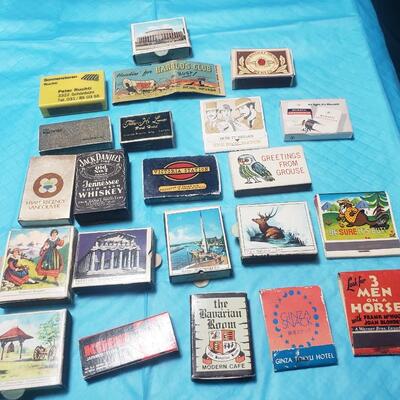 vintage match book collection