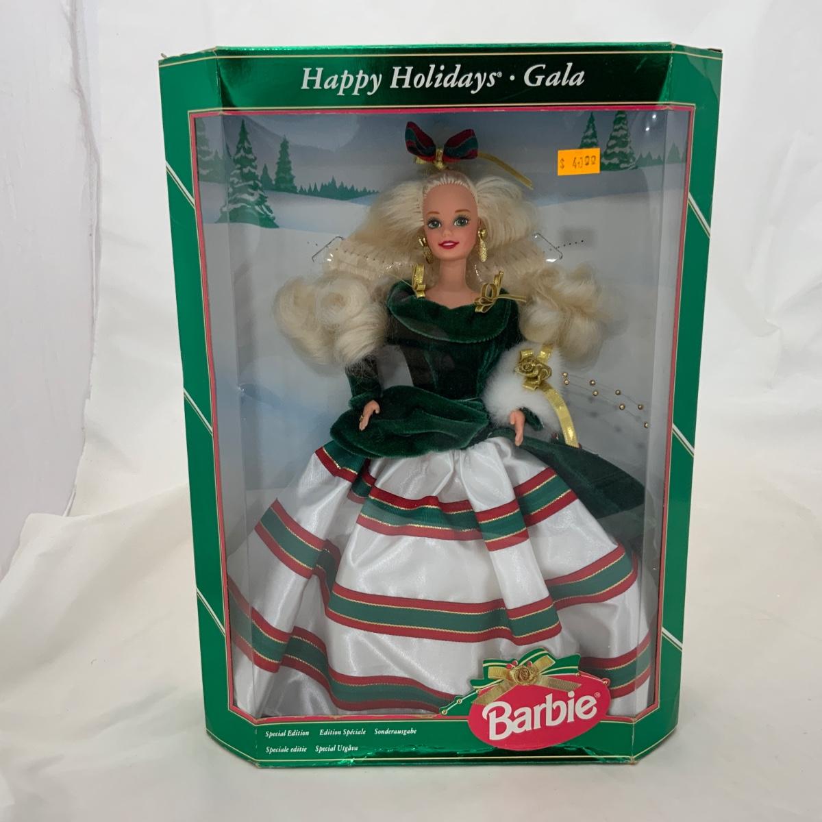-171- Happy Holidays Gala Barbie (1994) | EstateSales.org